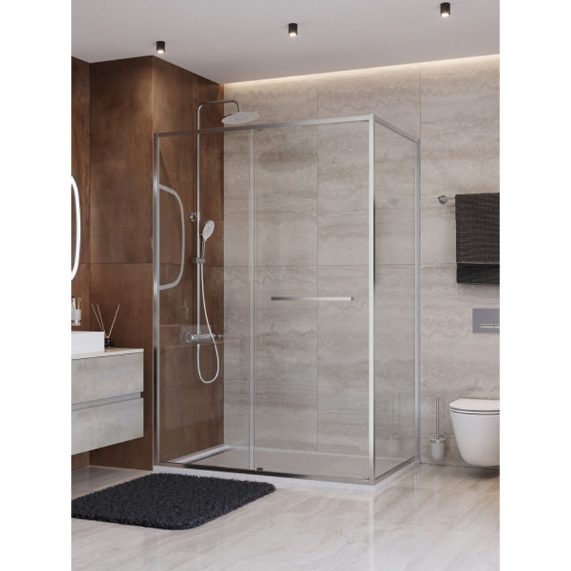 Душевой уголок CEZARES LUX-AH-FS-11-140/100-C-CR