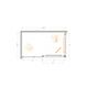 Душевой уголок CEZARES LUX-AH-FS-11-140/80-C-GM
