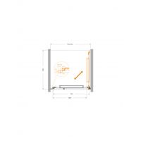 Душевая дверь CEZARES LUX-B-FS-1-80-C-CR — 5