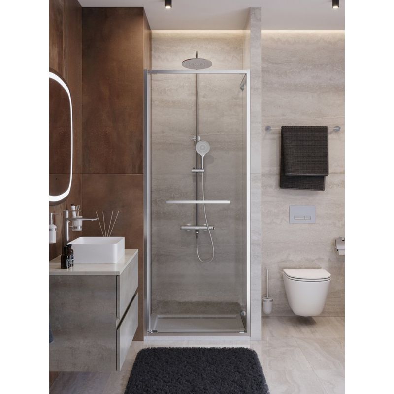 Душевая дверь CEZARES LUX-B-FS-1-80-C-CR