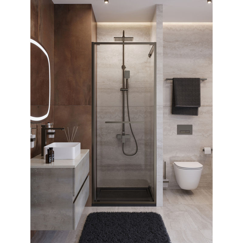 Душевая дверь CEZARES LUX-B-FS-1-80-C-GM