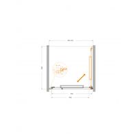 Душевая дверь CEZARES LUX-B-FS-1-90-C-GM — 6