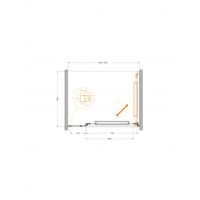 Душевая дверь CEZARES LUX-B-FS-11-100-C-GM — 9