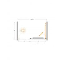 Душевая дверь CEZARES LUX-B-FS-11-130-C-CR — 8