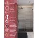 Душевая дверь CEZARES LUX-B-FS-11-140-C-GM