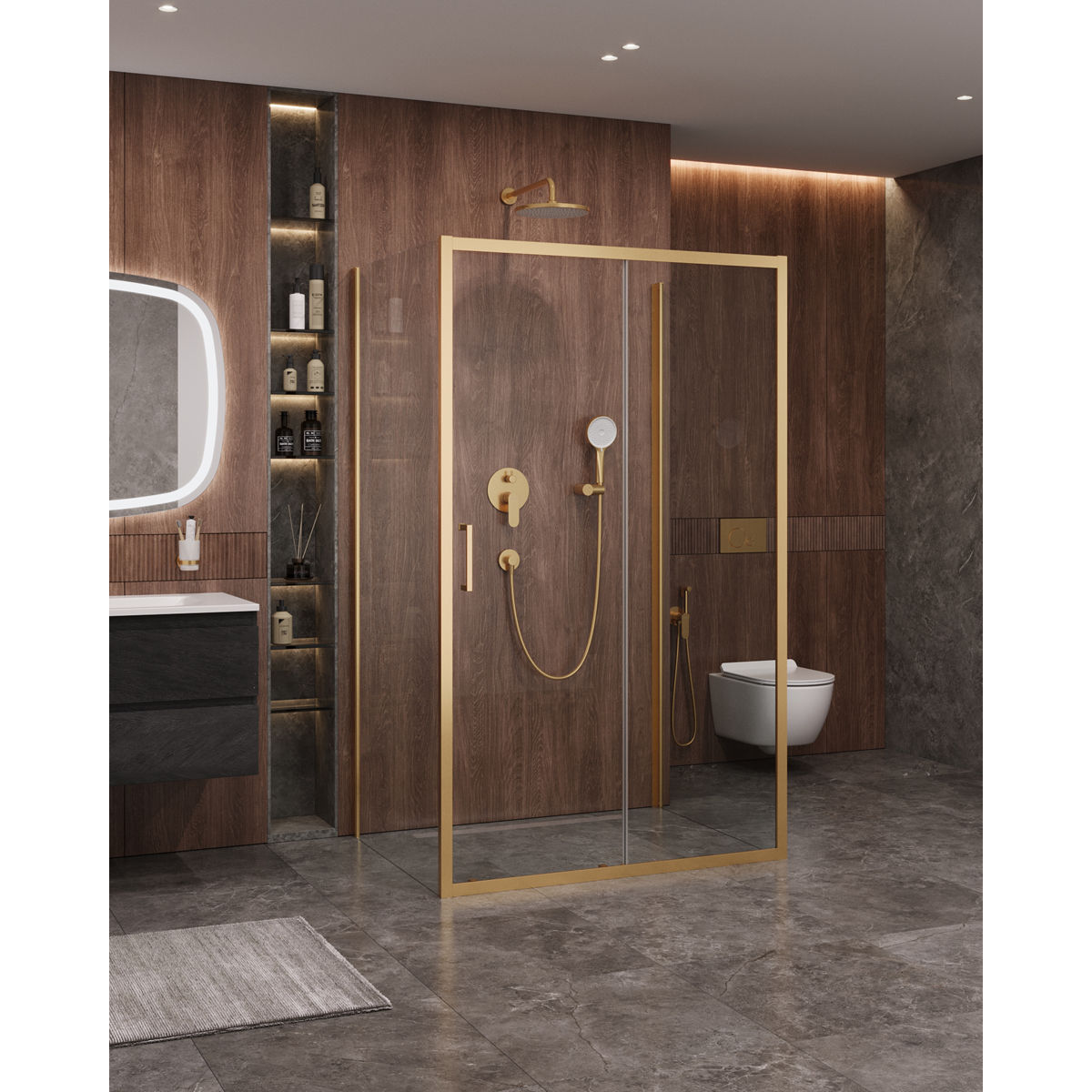 Душевой уголок CEZARES MOLVENO-AH-12-120/90-C-BORO-IV