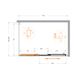 Душевой уголок CEZARES MOLVENO-AHF-31-120/80-C-CR-IV