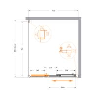 Душевой уголок CEZARES MOLVENO-AHF-31-90/100-C-CR-IV — 6