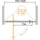 Душевая дверь CEZARES MOLVENO-BA-1-100-C-Cr-IV