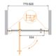Душевая дверь CEZARES MOLVENO-BA-1-80-C-Cr-IV