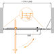 Душевая дверь CEZARES MOLVENO-BA-11-100+20-C-Cr-IV
