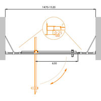 Душевая дверь CEZARES MOLVENO-BA-12-90+60-C-Cr-IV — 6