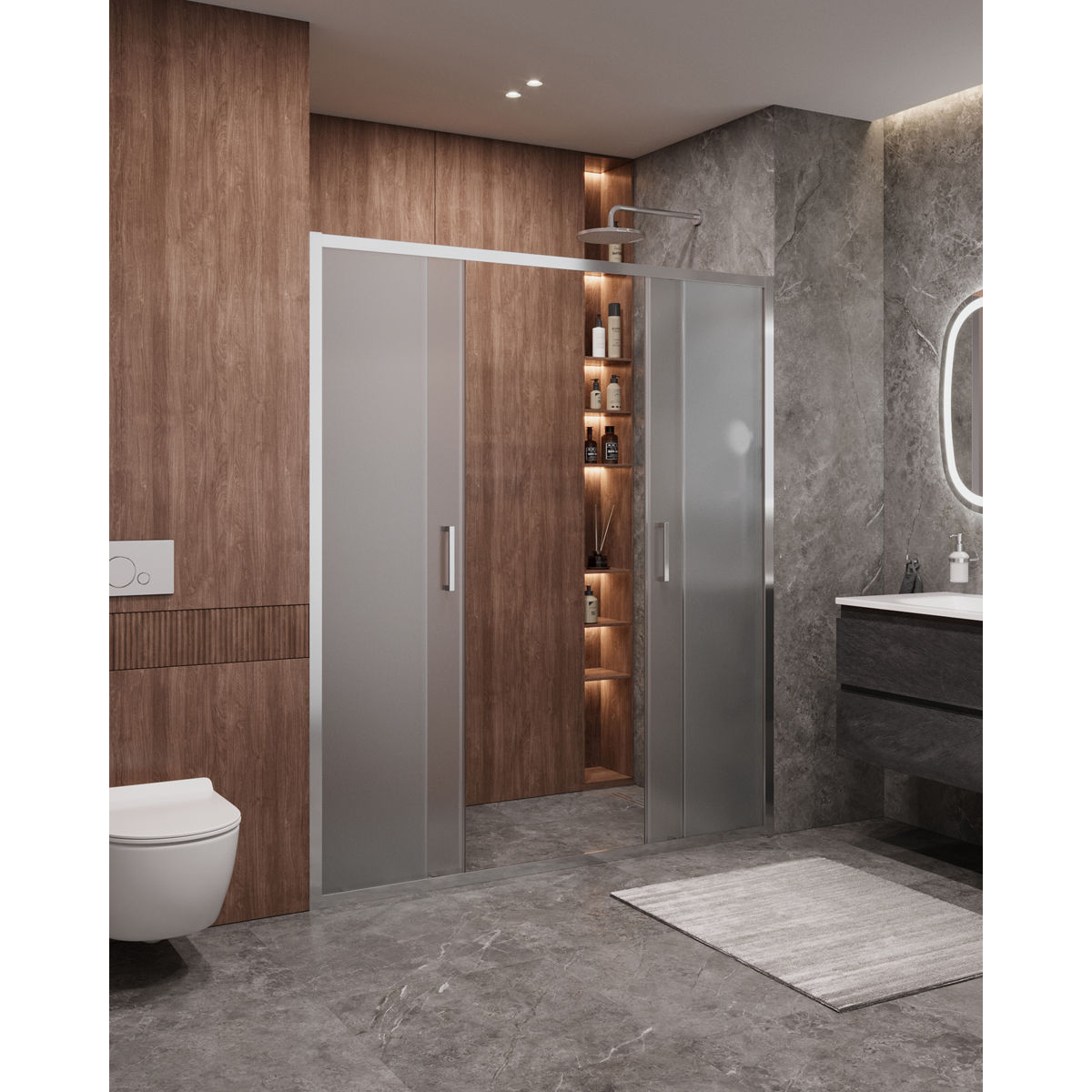 Душевая дверь CEZARES MOLVENO-BF-2-170-P-Cr