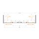 Душевая дверь CEZARES MOLVENO-BF-2-180-C-Cr-IV