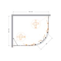 Душевой уголок CEZARES MOLVENO-RH-2-120/100-C-Cr-IV — 6
