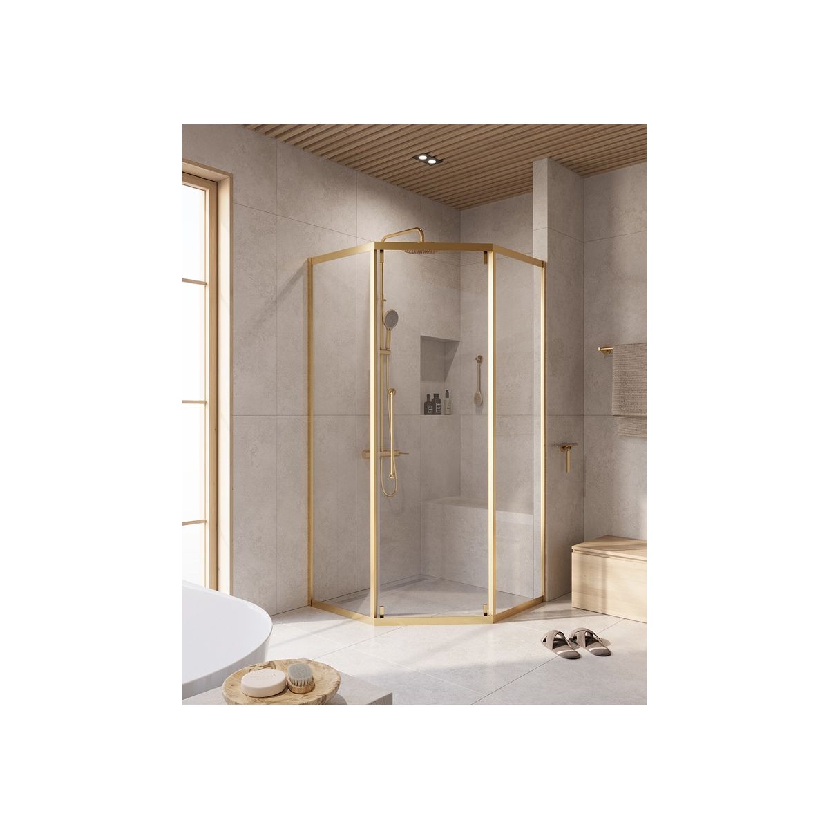 Душевой уголок CEZARES RELAX-304-P-1-100-C-BORO