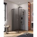 Душевой уголок CEZARES SLIDER-AH-1-100-70/80-GRIGIO-NERO