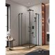 Душевой уголок CEZARES SLIDER-AH-2-90/100-100/110-C-NERO