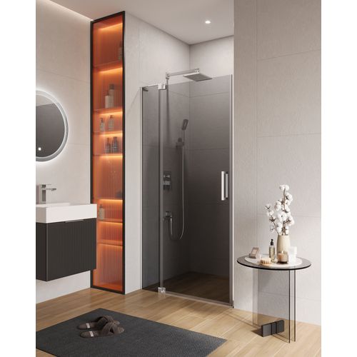 Душевая дверь CEZARES SLIDER-B-1-70/80-GRIGIO-Cr