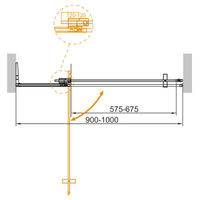 Душевая дверь CEZARES SLIDER-B-1-90/100-C-GM — 4