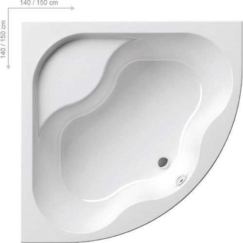 Акриловая ванна Ravak Gentiana CF01000000 140×140 белая