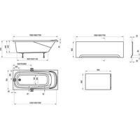 Акриловая ванна Ravak Vanda II CO11000000 150×70 белая — 8