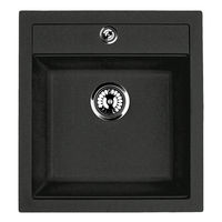 Кухонная мойка из искусственного камня ZorG Como 46 черный опал — 1