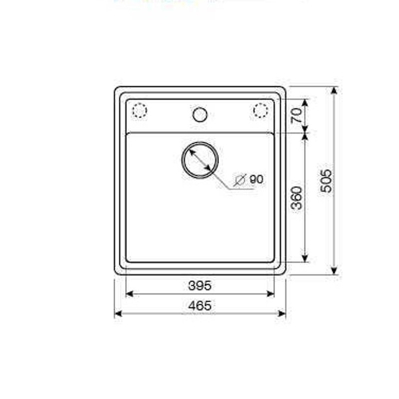 Кухонная мойка из искусственного камня ZorG Como 46 черный оникс