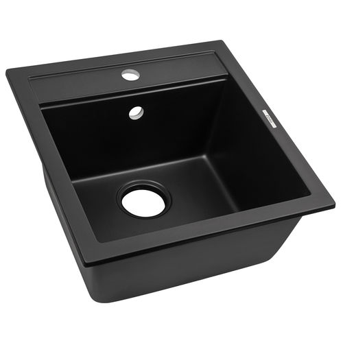 Кухонная мойка из искусственного камня ZorG Como 46 черный оникс