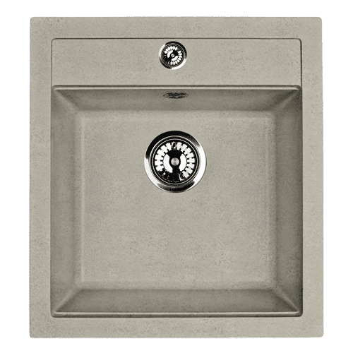 Кухонная мойка из искусственного камня ZorG Como 46 серый жемчуг