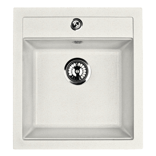 Кухонная мойка из искусственного камня ZorG Como 46 белый камень