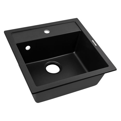 Кухонная мойка из искусственного камня ZorG Como 51 черный оникс