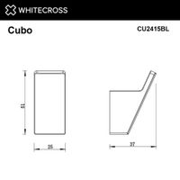 Крючок для ванной WHITECROSS Cubo CU2415BL (черный мат) — 2