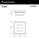 Мыльница подвесная WHITECROSS Cubo CU2420BL (черный мат)