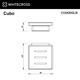 Мыльница подвесная WHITECROSS Cubo CU2420GLB (брашированное золото)