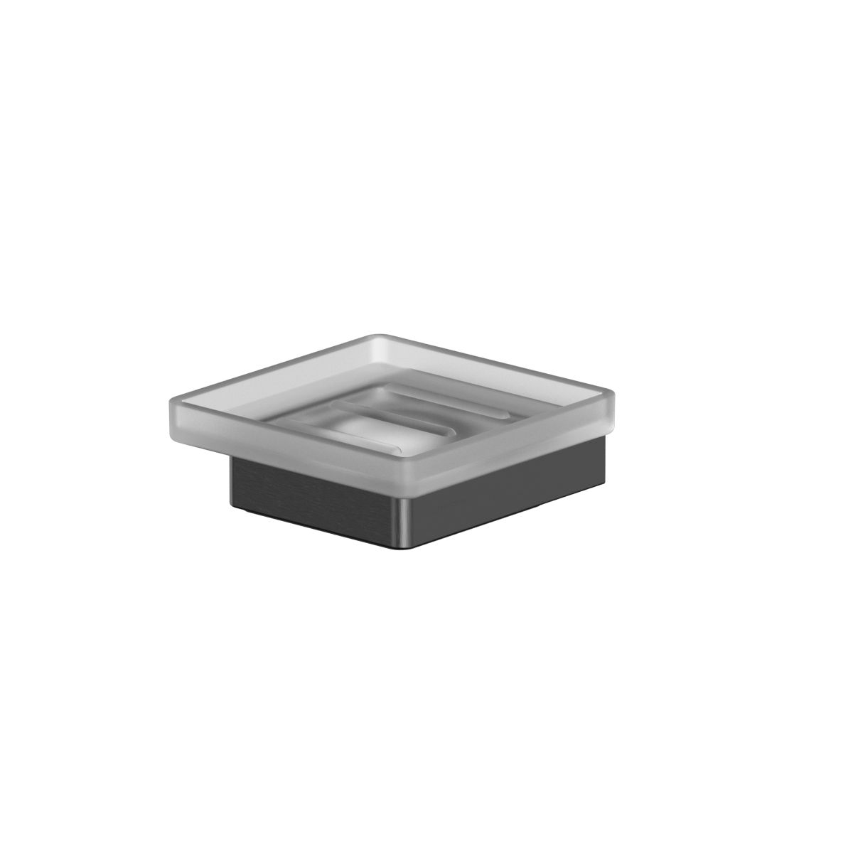 Мыльница подвесная WHITECROSS Cubo CU2420GM (оружейная сталь)