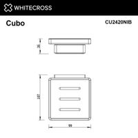 Мыльница WHITECROSS Cubo CU2420NIB (брашированный никель) — 2