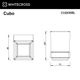Стакан подвесной WHITECROSS Cubo CU2430BL (черный мат)