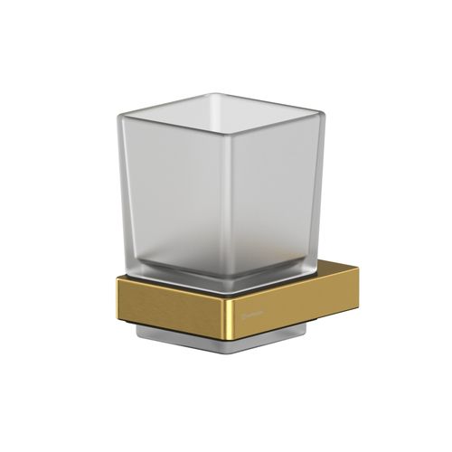 Стакан для зубных щеток WHITECROSS Cubo CU2430GLB (брашированное золото)