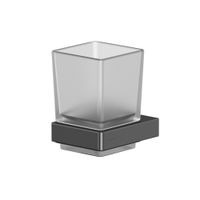 Стакан для зубных щеток WHITECROSS Cubo CU2430GM (оружейная сталь) — 1