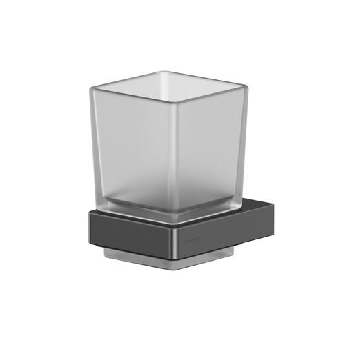Стакан для зубных щеток WHITECROSS Cubo CU2430GM (оружейная сталь)
