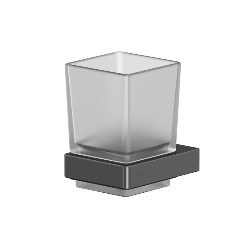 Стакан для зубных щеток WHITECROSS Cubo CU2430GM (оружейная сталь)