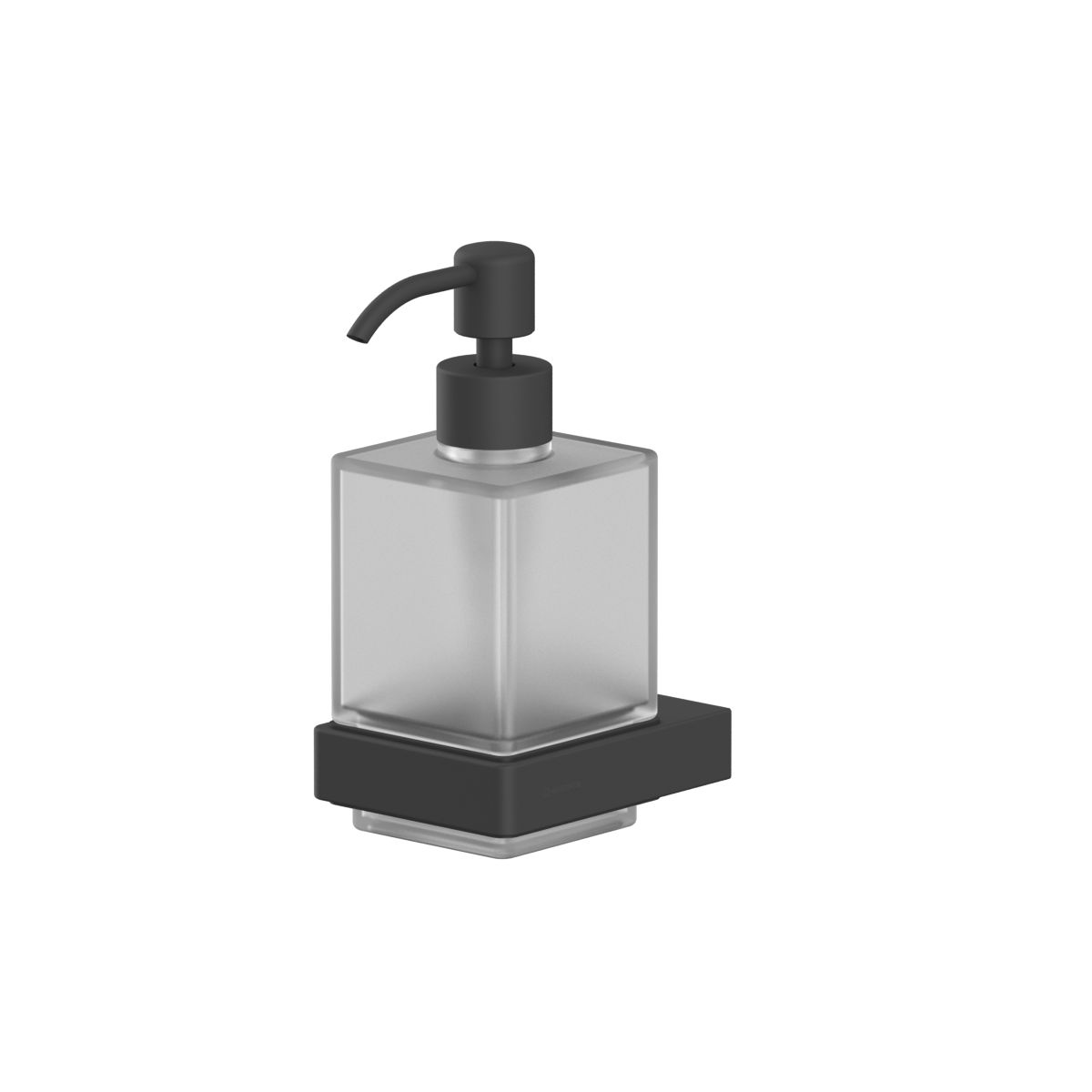Дозатор для жидкого мыла подвесной WHITECROSS Cubo CU2440BL (черный мат)