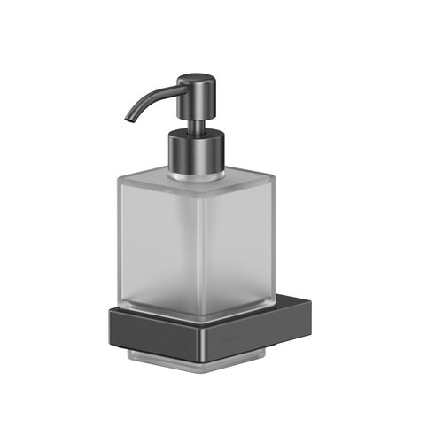 Дозатор для жидкого мыла WHITECROSS Cubo CU2440GM (оружейная сталь)