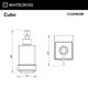 Дозатор для жидкого мыла подвесной WHITECROSS Cubo CU2440GM (оружейная сталь)