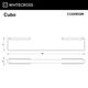 Полотенцедержатель 450 мм. WHITECROSS Cubo CU2450GM (оружейная сталь)