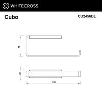 Держатель для полотенец WHITECROSS Cubo CU2456BL (черный мат) — 2