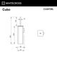 Ершик подвесной WHITECROSS Cubo CU2472BL (черный мат)