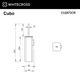 Ершик подвесной WHITECROSS Cubo CU2472CR (хром)