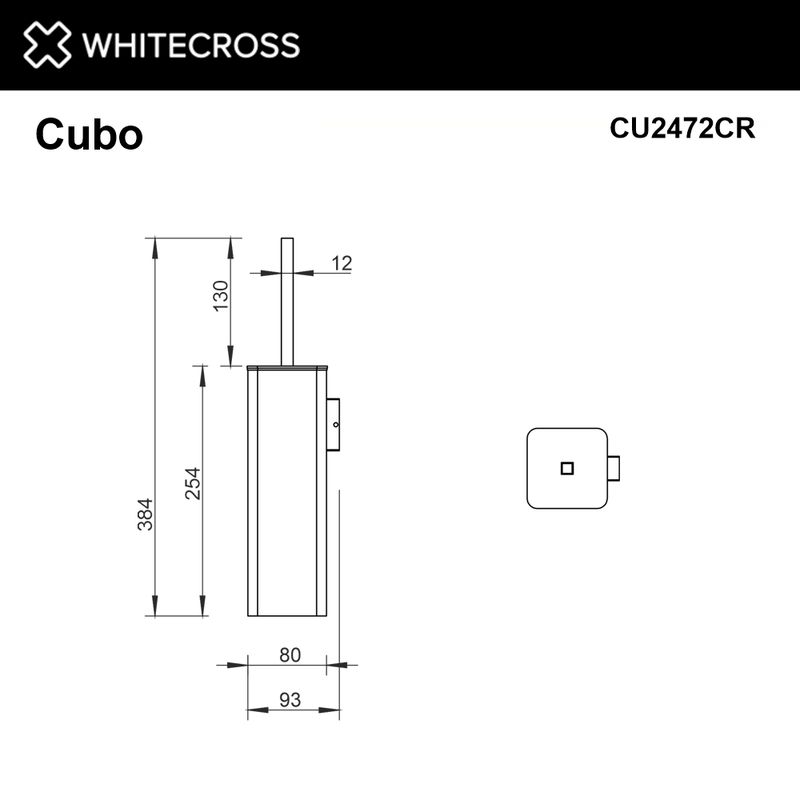 Ершик для унитаза WHITECROSS Cubo CU2472CR (хром)